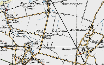 Old map of Barrow Hann in 1924