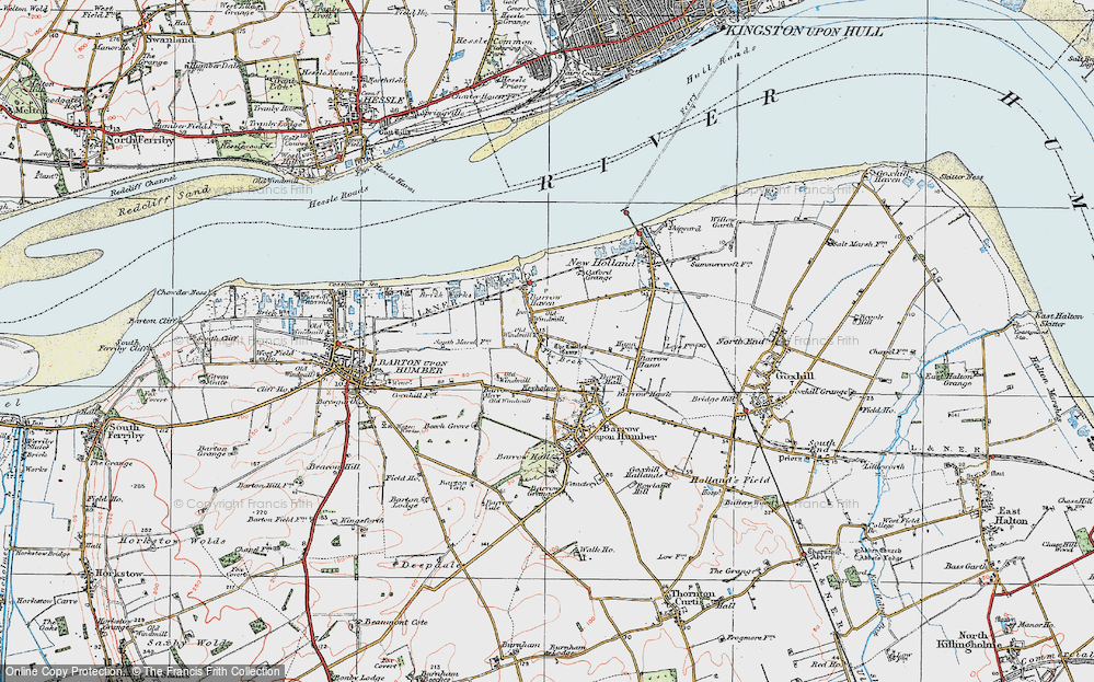Old Map of Barrow Haven, 1924 in 1924