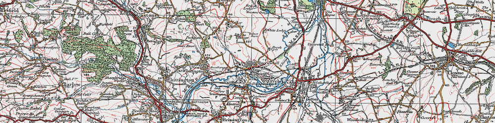 Old map of Barrow Hill in 1923