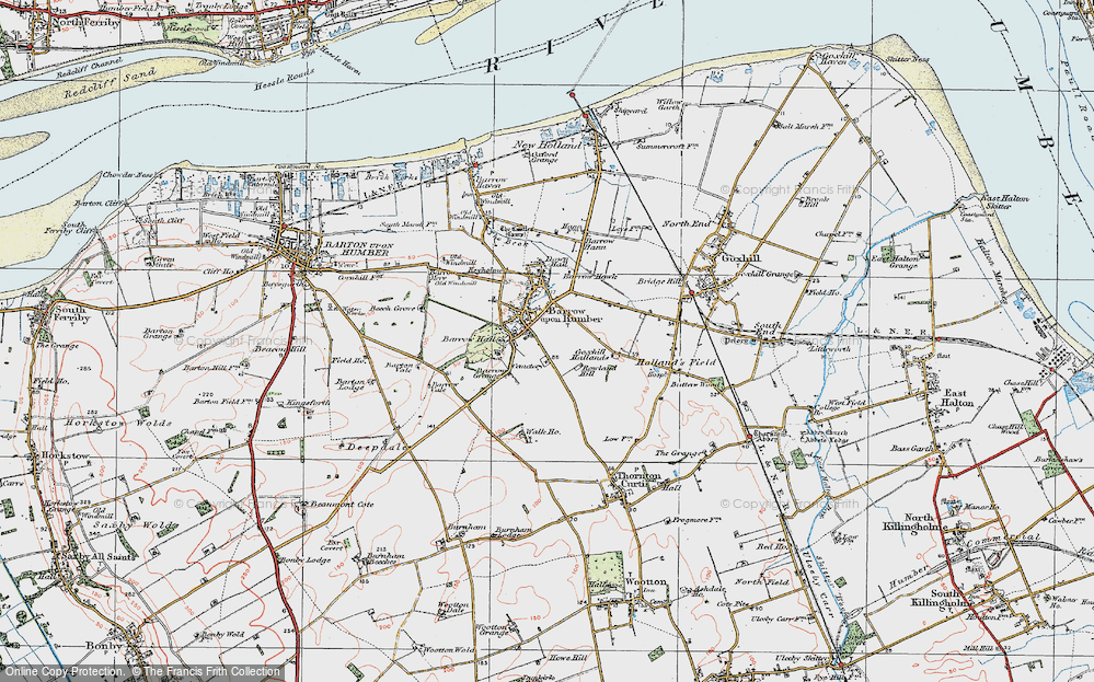 Old Map of Historic Map covering Barton Vale in 1924