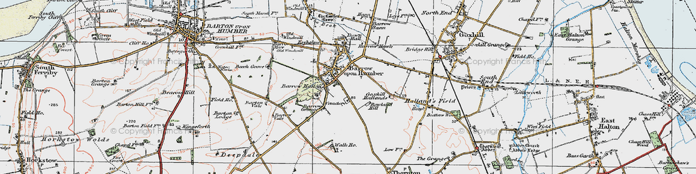 Old map of Barton Vale in 1924