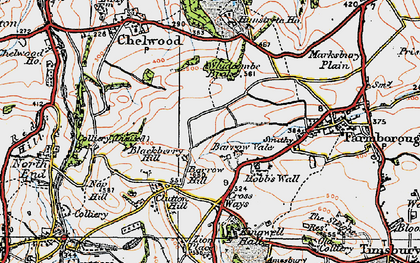 Old map of Whidcombe Brake in 1919
