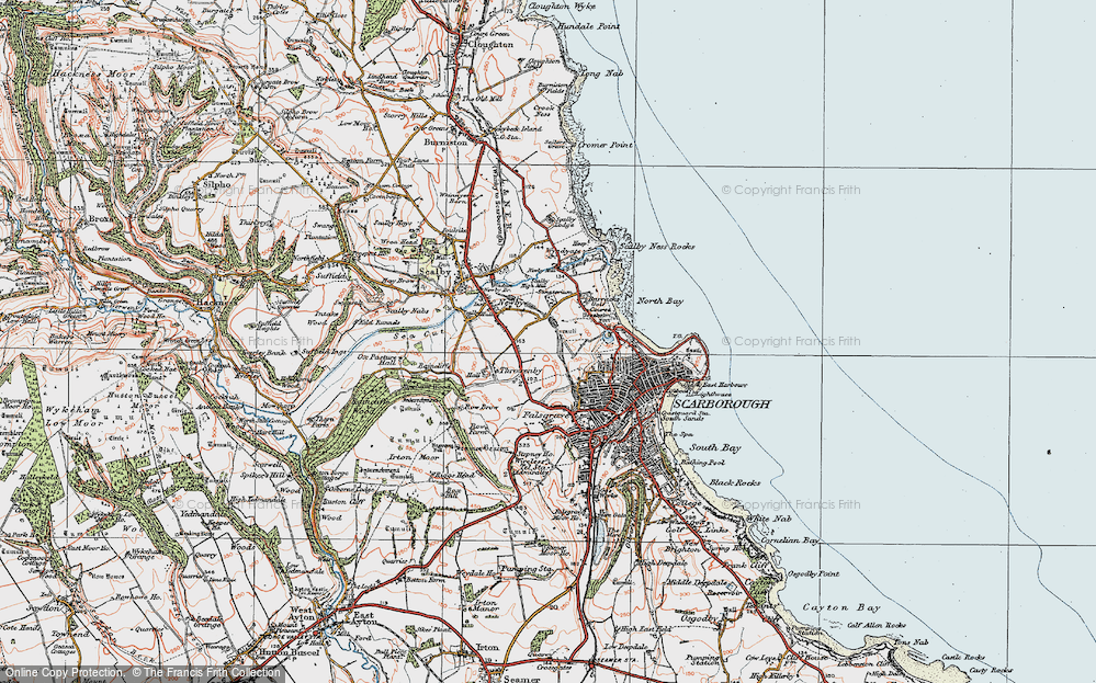 Old Map of Barrowcliff, 1925 in 1925