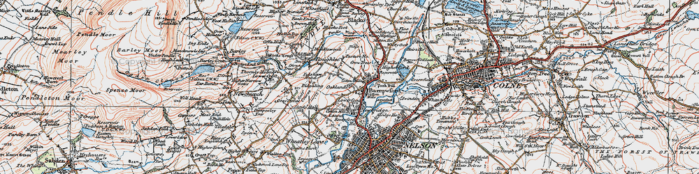 Old map of Barrowford in 1924