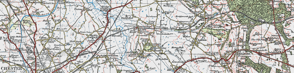Old map of Barrowmore Estate in 1924