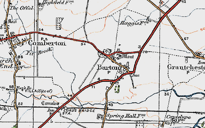 Old map of Tit Brook in 1920