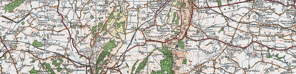 Old map of Brockbury Hall in 1920