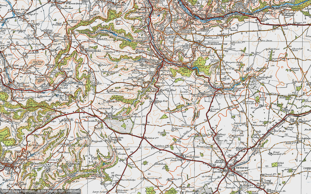 Old Map of Barton End, 1919 in 1919