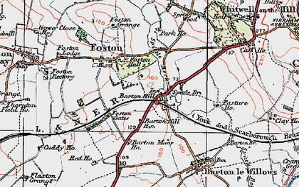 Old map of Barton Hill in 1924