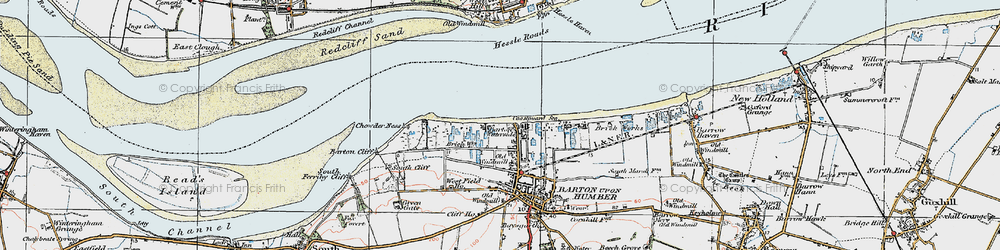 Old map of Barton Cliff in 1924