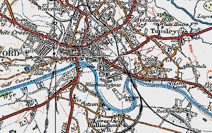 Old map of Bartonsham in 1920