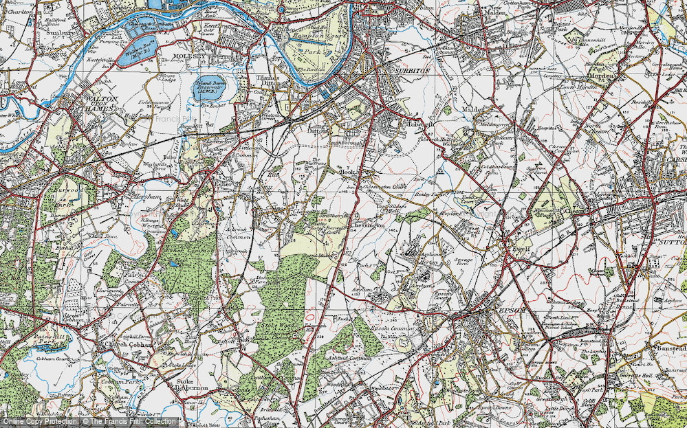 Old Map of Barwell, 1920 in 1920