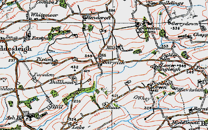 Old map of Bryony Hill in 1919