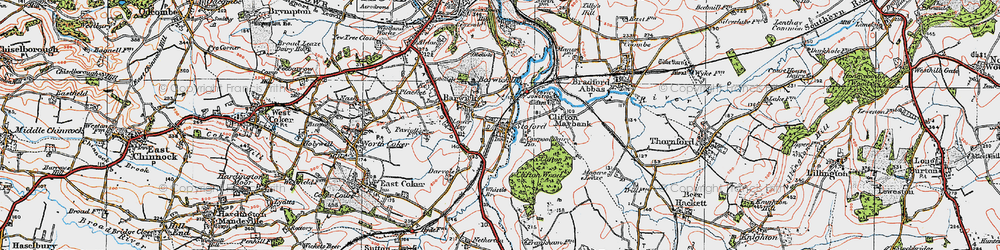 Old map of Barwick Ho in 1919