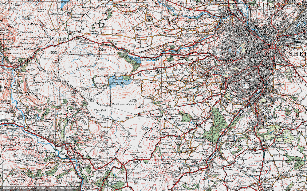 Old Map of Bassett, 1923 in 1923