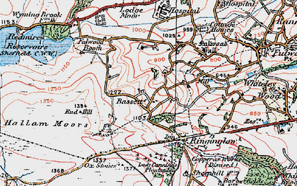 Old map of Bassett in 1923