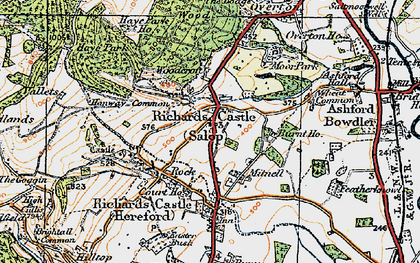 Old map of Woodcroft in 1920