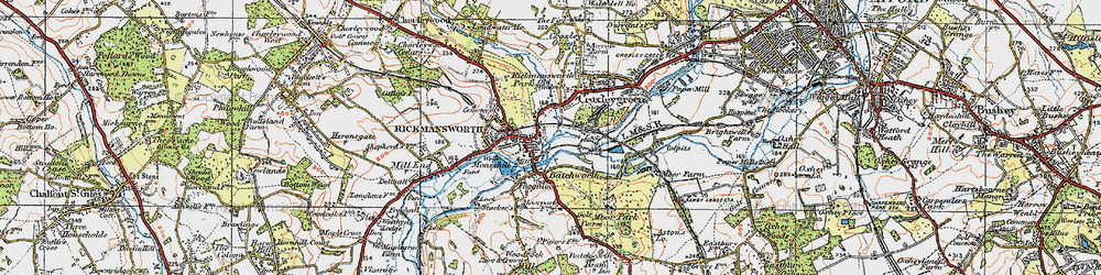 Old map of Batchworth in 1920