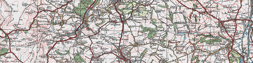 Old map of Batemoor in 1923