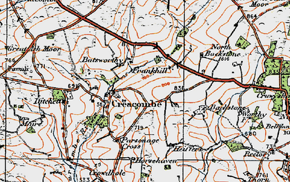 Old map of Beaple's Hill in 1919