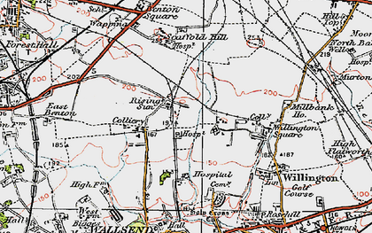 Old map of Battle Hill in 1925