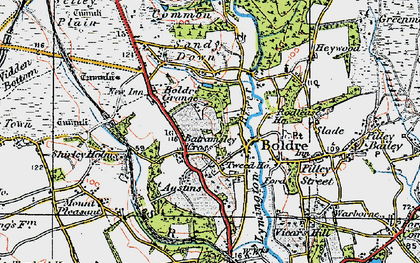 Old map of Boldre Grange in 1919