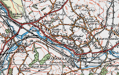 Old map of Battyeford in 1925