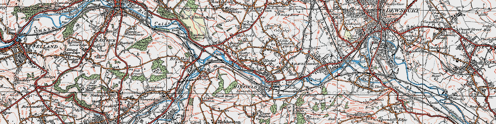 Old map of Battyeford in 1925