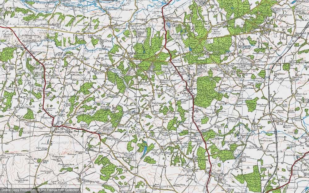 Old Map of Baughurst, 1919 in 1919