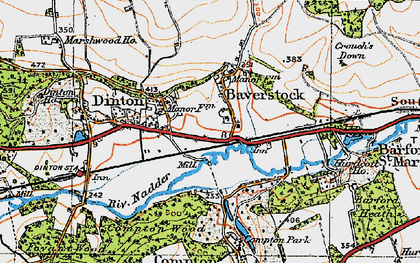 Old map of Baverstock in 1919