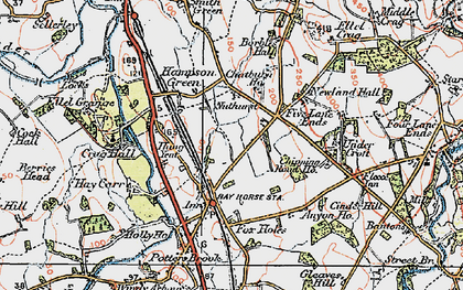 Old map of Bay Horse in 1924