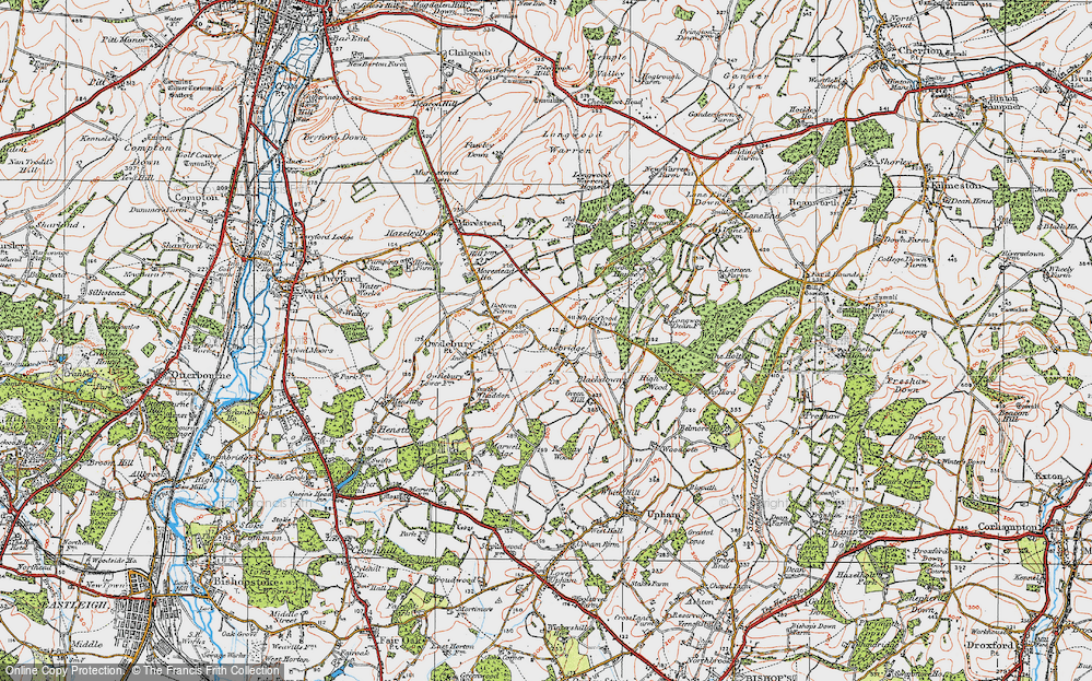 Old Map of Baybridge, 1919 in 1919