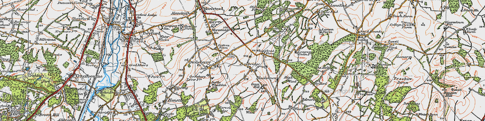 Old map of Baybridge Ho in 1919