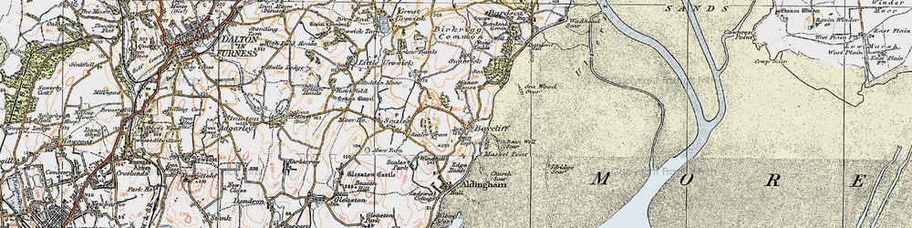 Old map of Baycliff in 1924