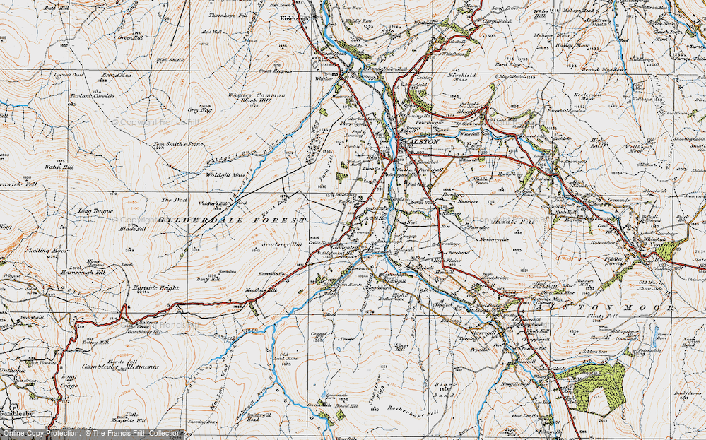 Old Map of Bayles, 1925 in 1925