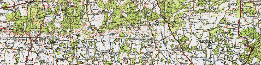 Old map of Bayley's Hill in 1920