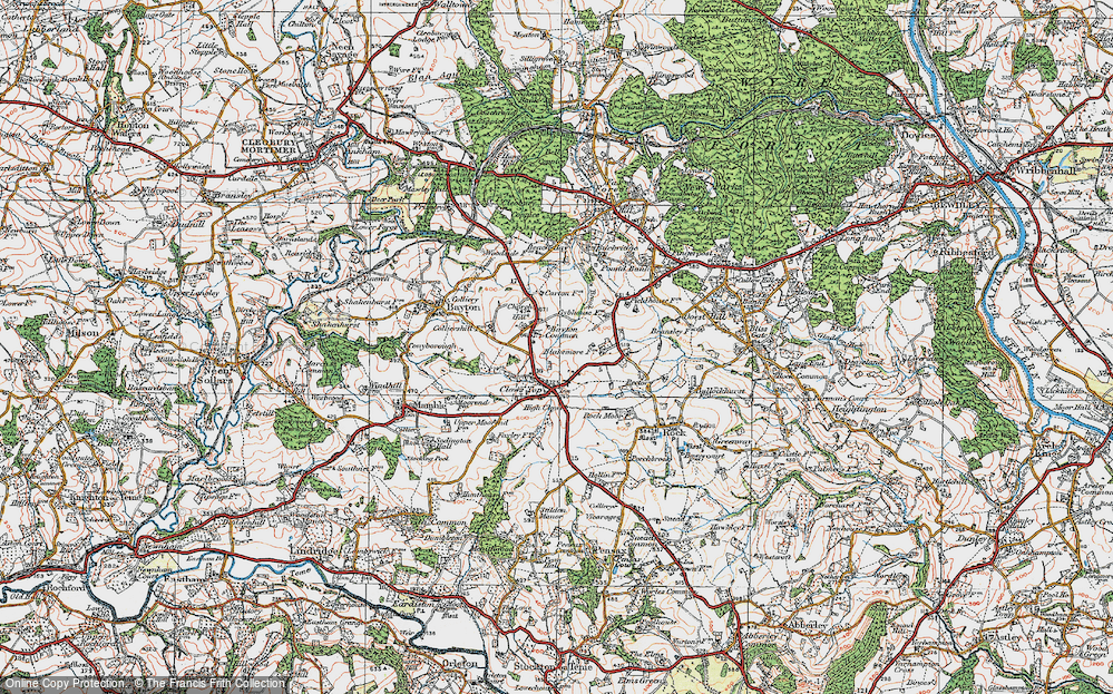 Old Map of Bayton Common, 1920 in 1920
