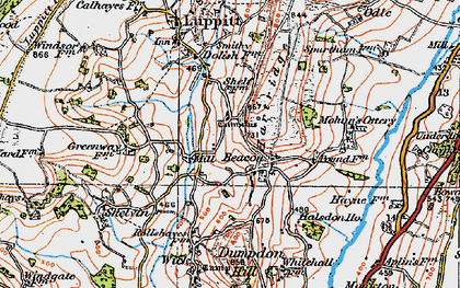 Old map of Beacon in 1919