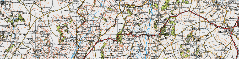 Old map of Broadley Hill in 1919