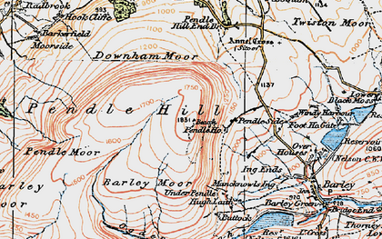 Old map of Beacon in 1924