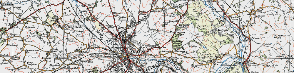 Old map of Blackheath Covert in 1921