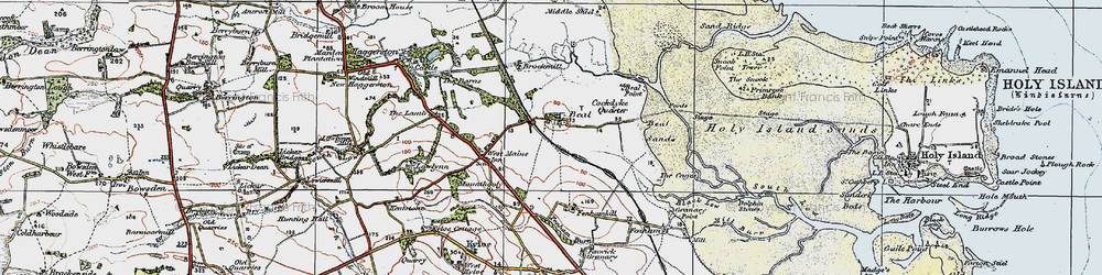 Old map of Beal in 1926