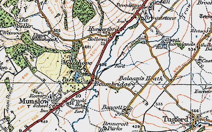Old map of Balaam's Heath in 1921