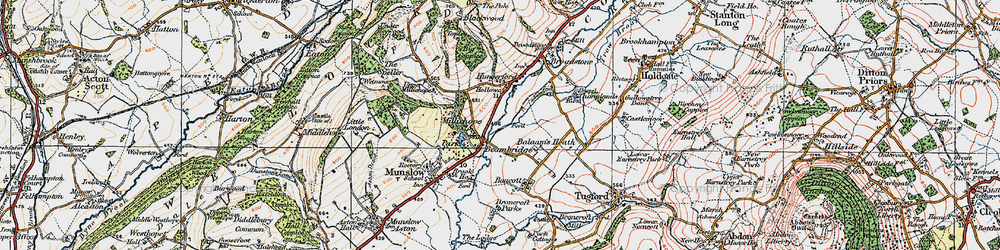 Old map of Beambridge in 1921