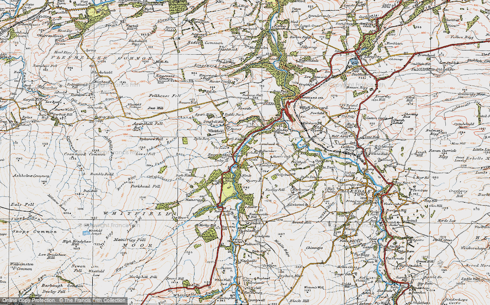Old Map of Bearsbridge, 1925 in 1925