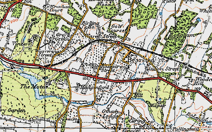 Old map of Bearsted in 1921