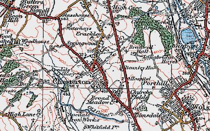 Old map of Beasley in 1921