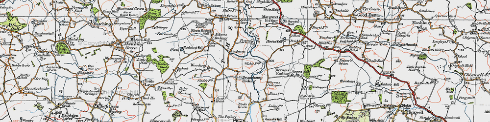 Old map of Whaypules in 1919