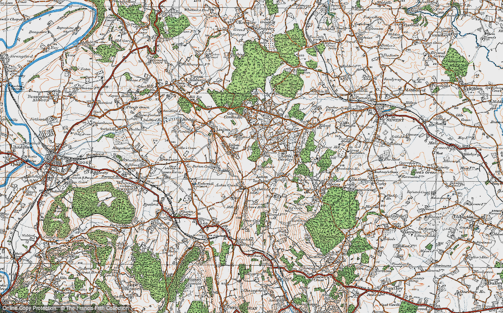 Old Map of Beavan's Hill, 1919 in 1919