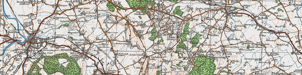 Old map of Beavan's Hill in 1919